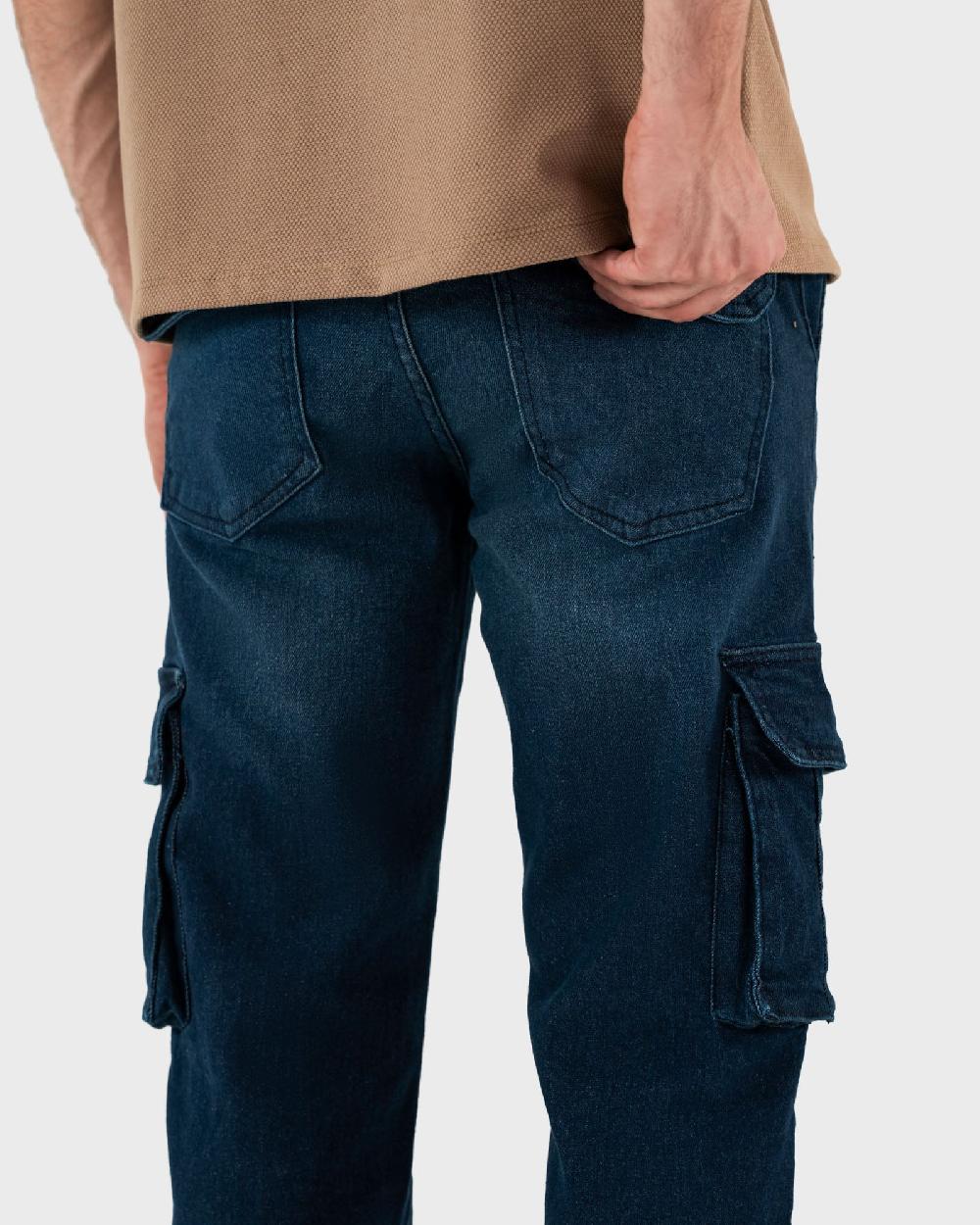 Engine Men Cargo Denim Denim MD5026-030-BLU