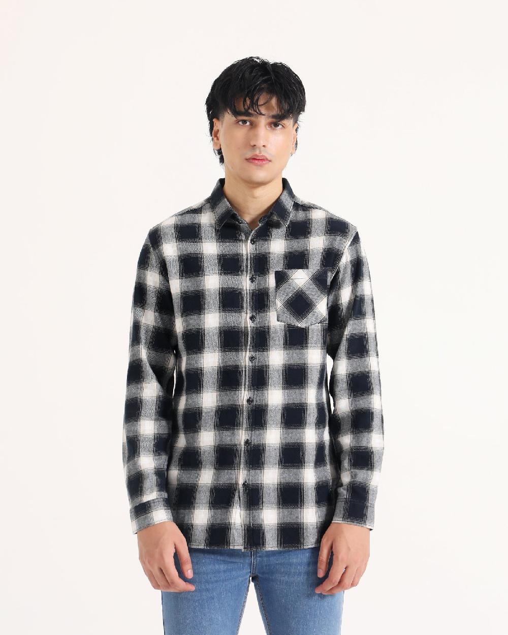 engine Men Casual Shirt FC4098-00S-BLK