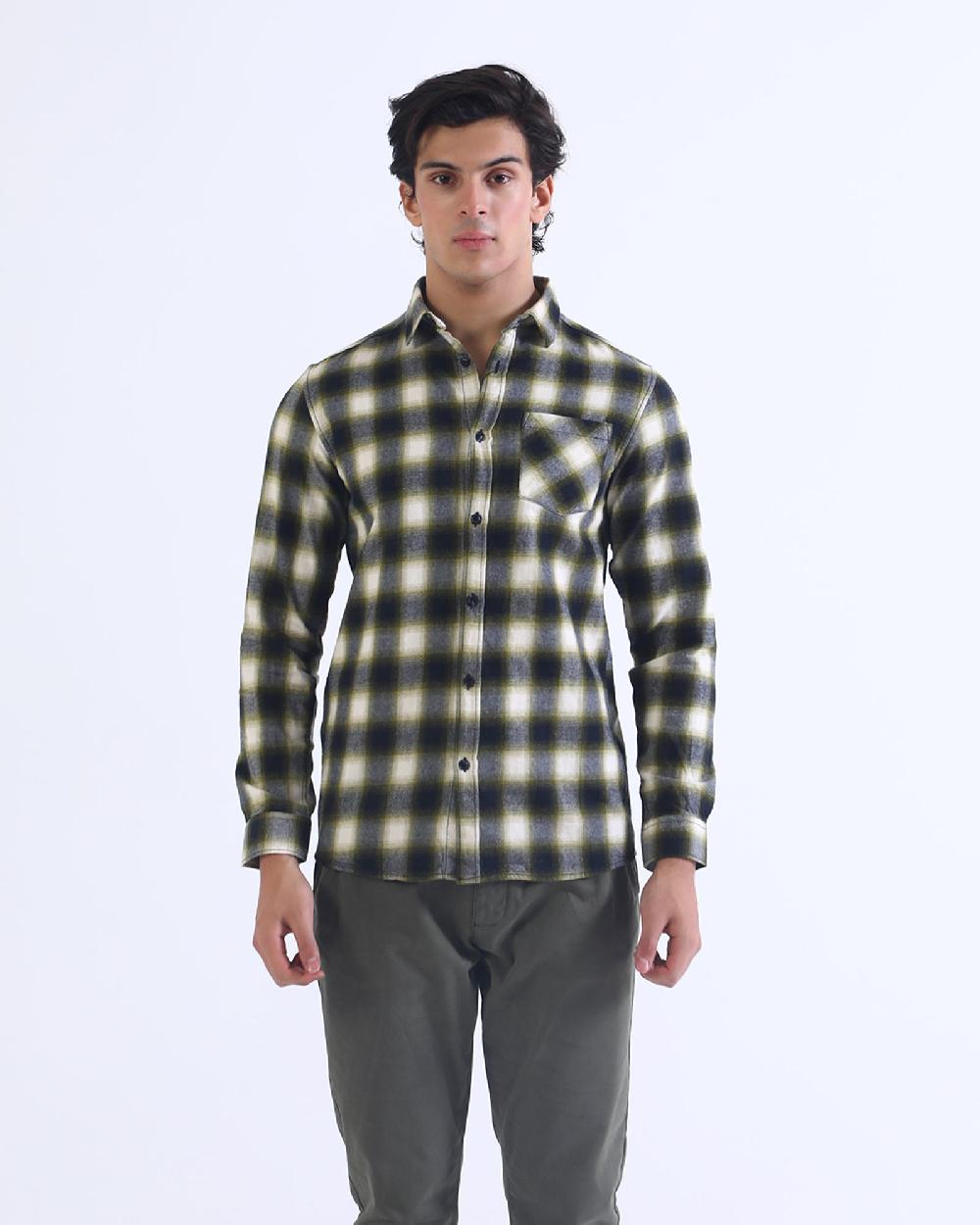 engine Men Casual Shirt FC4098-00S-OLV