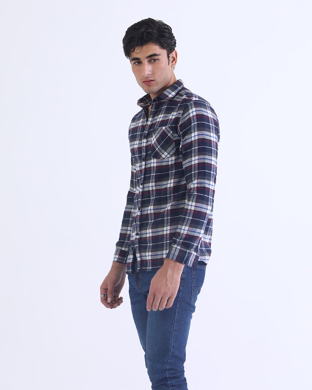 Engine Men Casual Shirt FC4106-00M-BLU