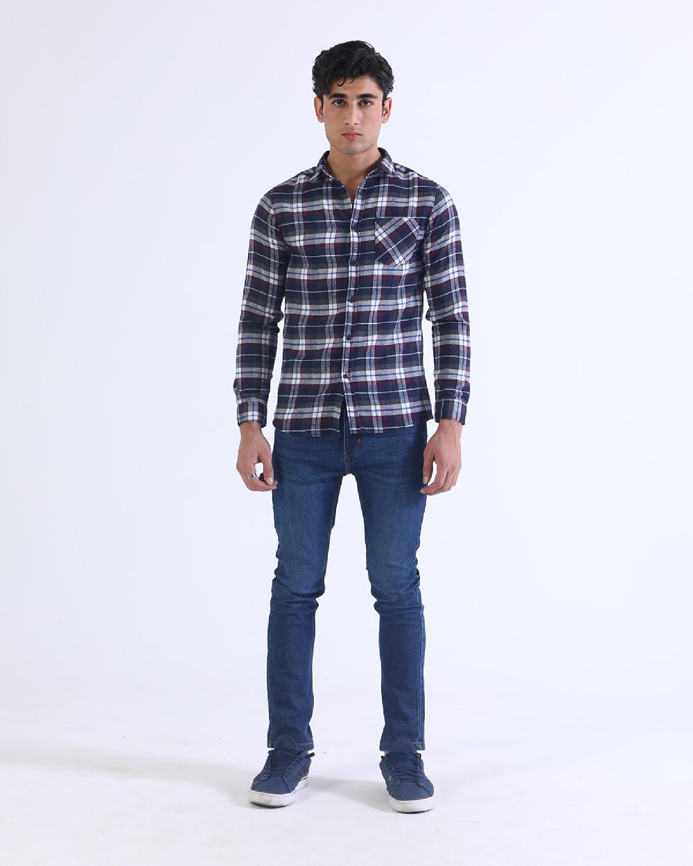 Engine Men Casual Shirt FC4106-00M-BLU