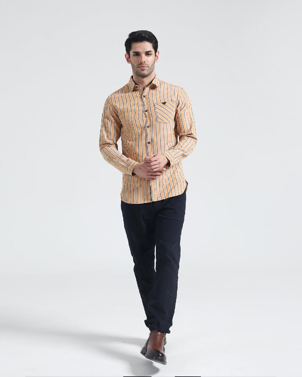 Engine Men Casual Shirt FC4117-00S-YEL