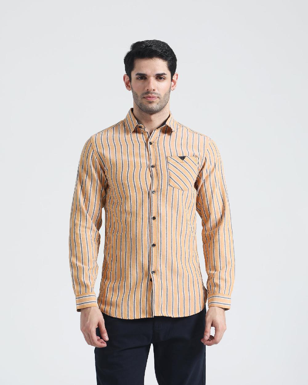 engine Men Casual Shirt FC4117-00S-YEL