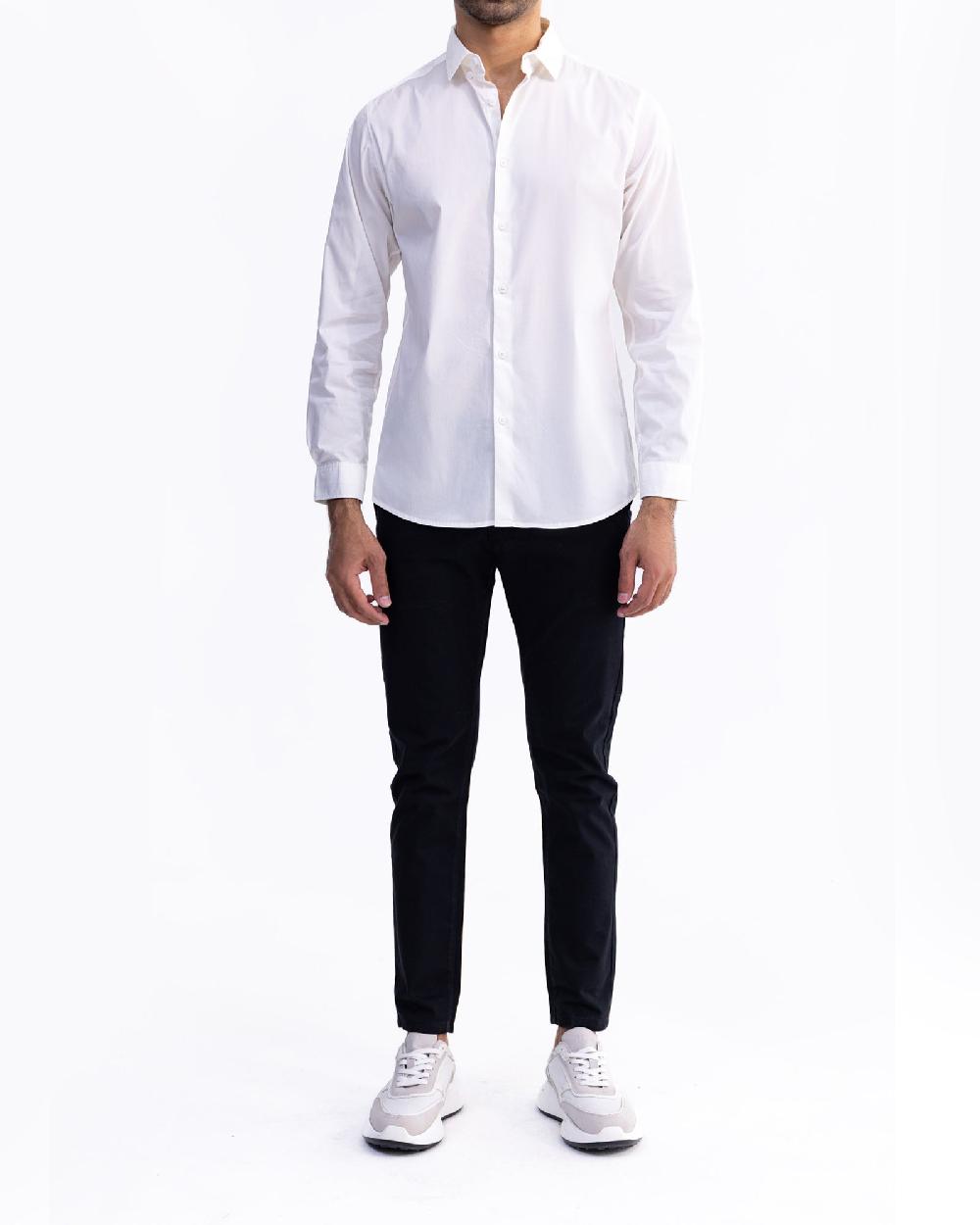 engine Men Casual Shirt FC5003-00L-WHT