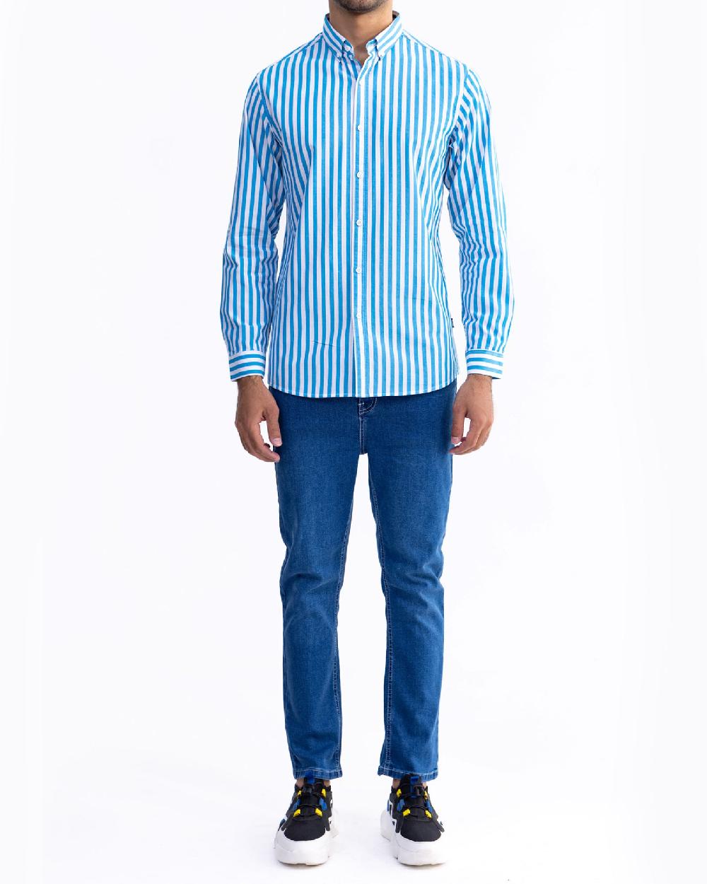 engine Men Casual Shirt FC5006-00L-BLU