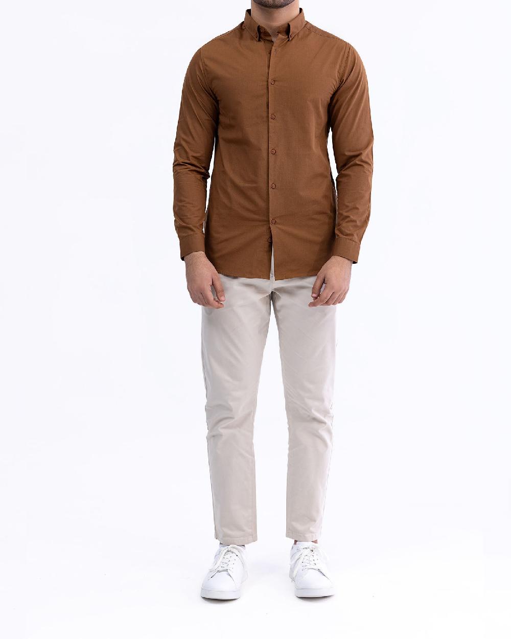 engine Men Casual Shirt FC5011-00S-BRN