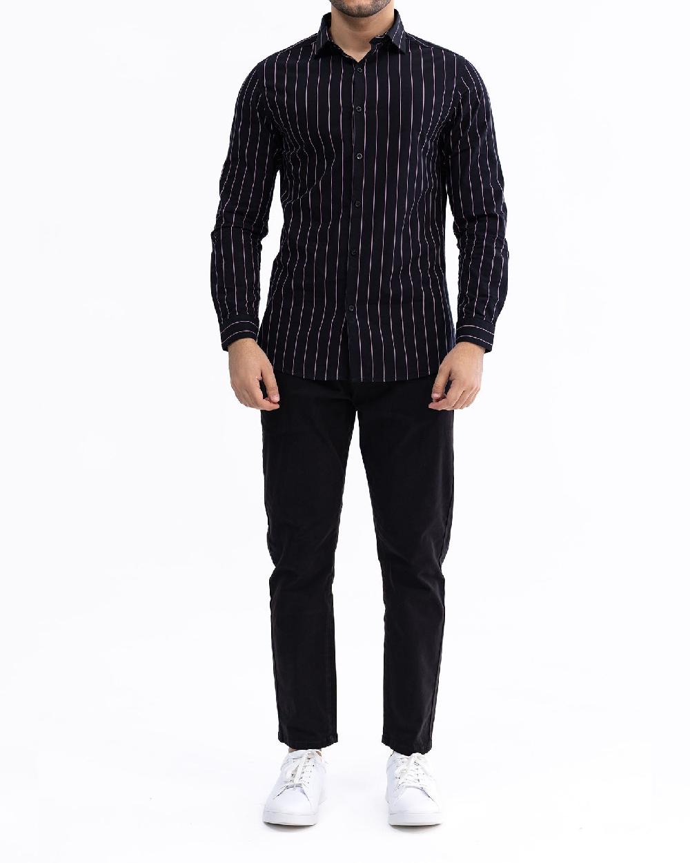 engine Men Casual Shirt FC5019-00L-BLK