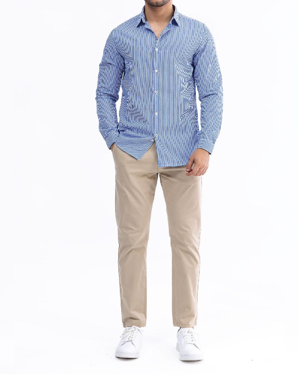 engine Men Casual Shirt FC5021-00L-BLU