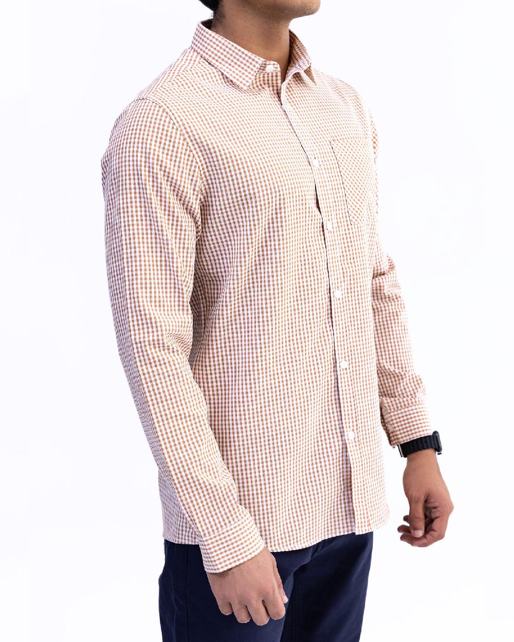 Engine Men Casual Shirt FC5030-00L-BRN