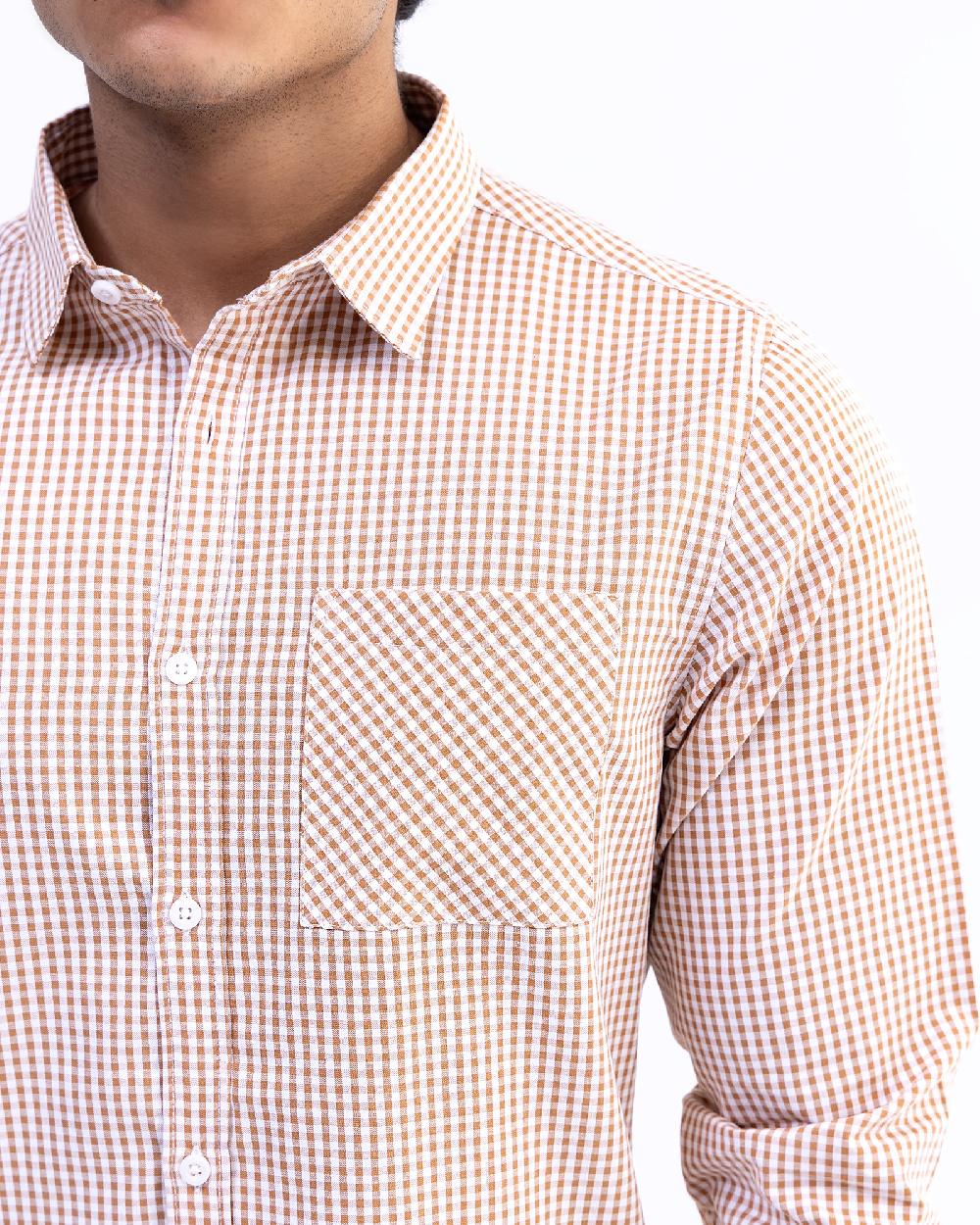 Engine Men Casual Shirt FC5030-00L-BRN