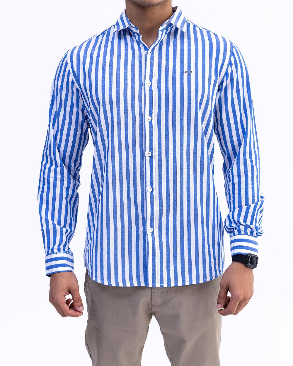 engine Men Casual Shirt FC5031-00L-BLU