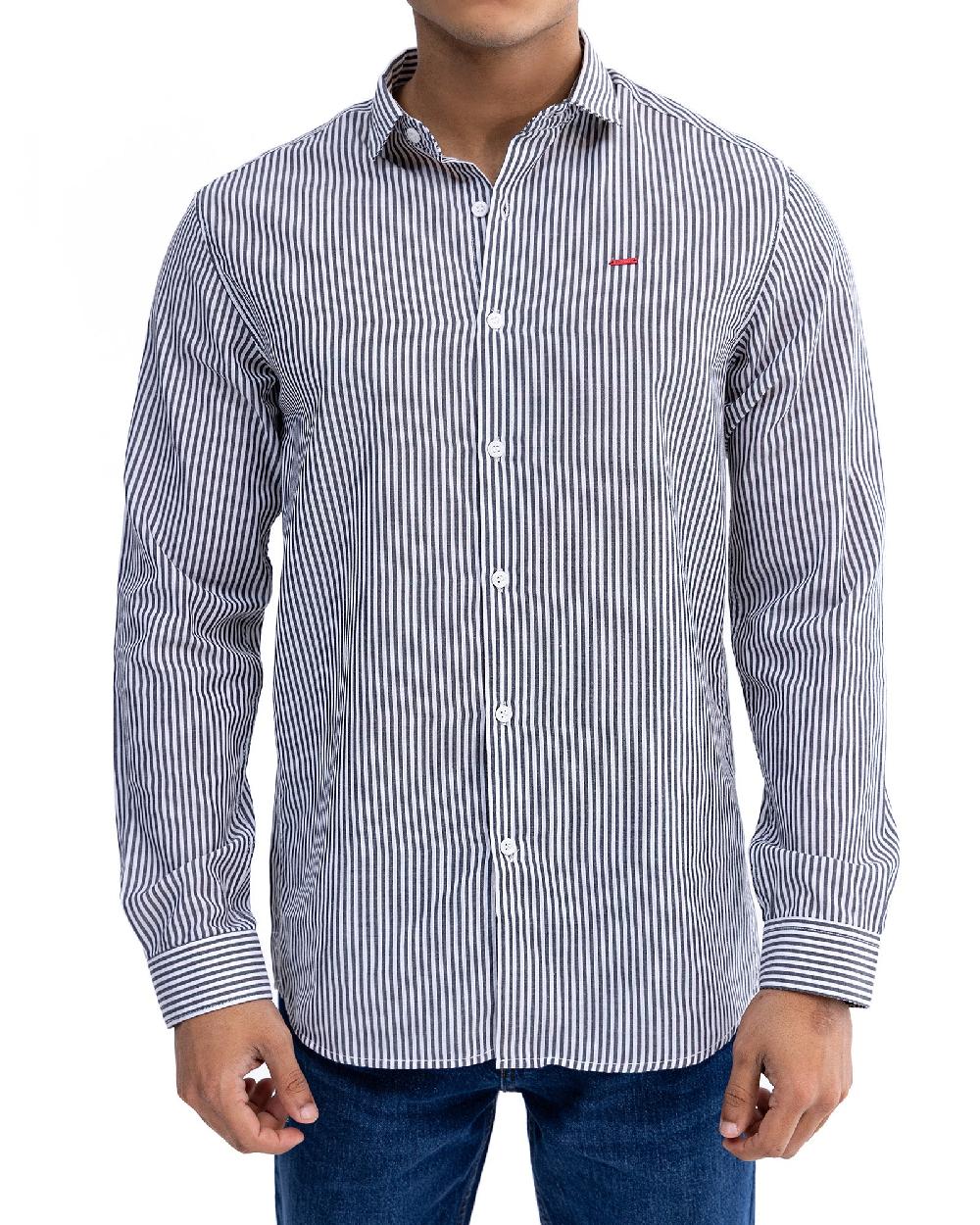 engine Men Casual Shirt FC5034-00L-BLK