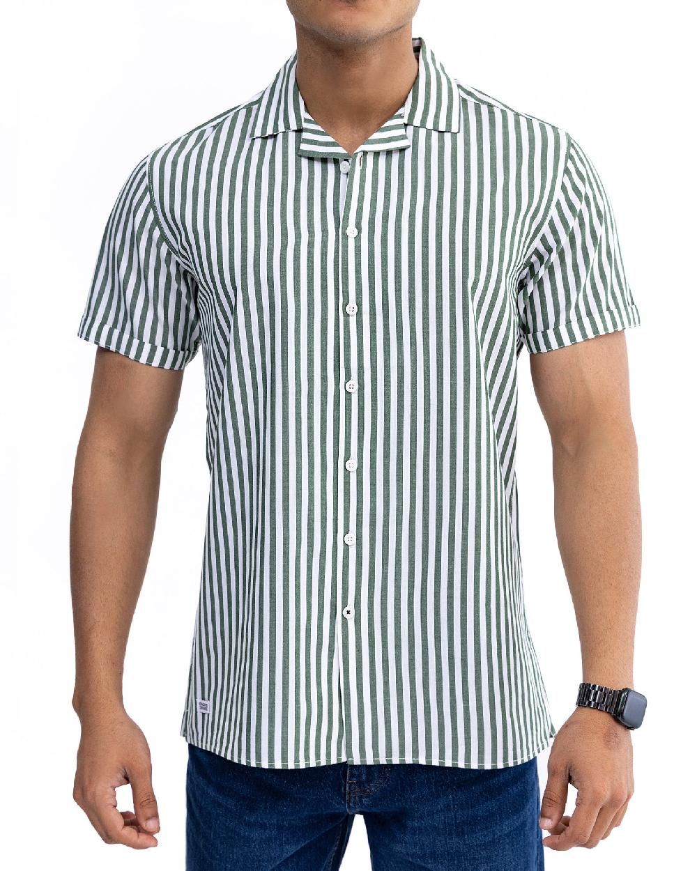engine Men Casual Shirt FC5037-00L-GRN