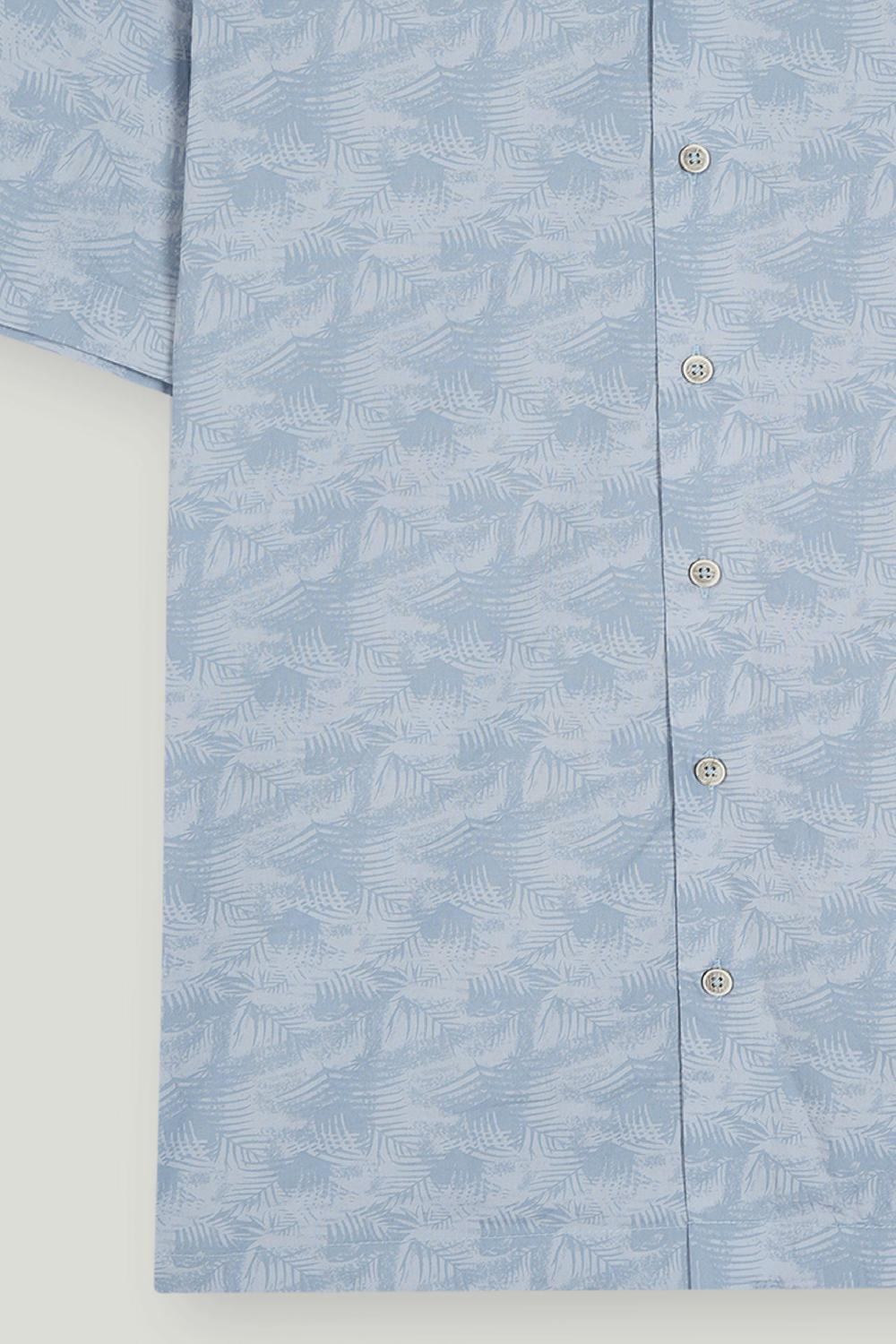 Engine Men Casual Shirt FC5048-00S-BLU