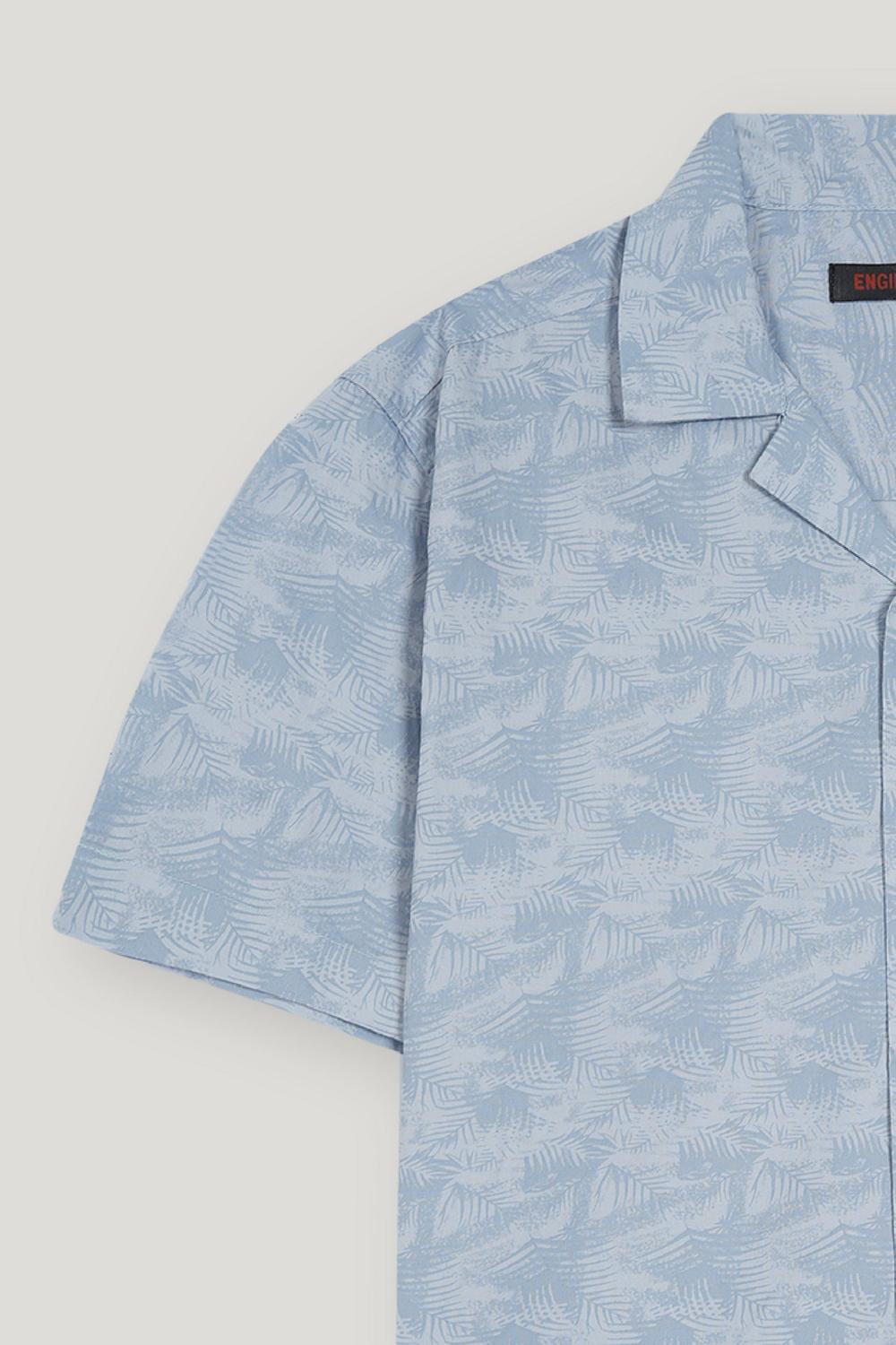 Engine Men Casual Shirt FC5048-00S-BLU