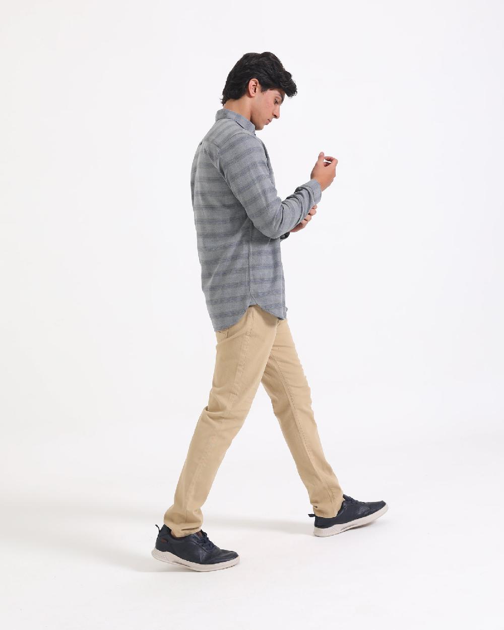 Engine Men Casual Shirt MC4087-00S-GRY