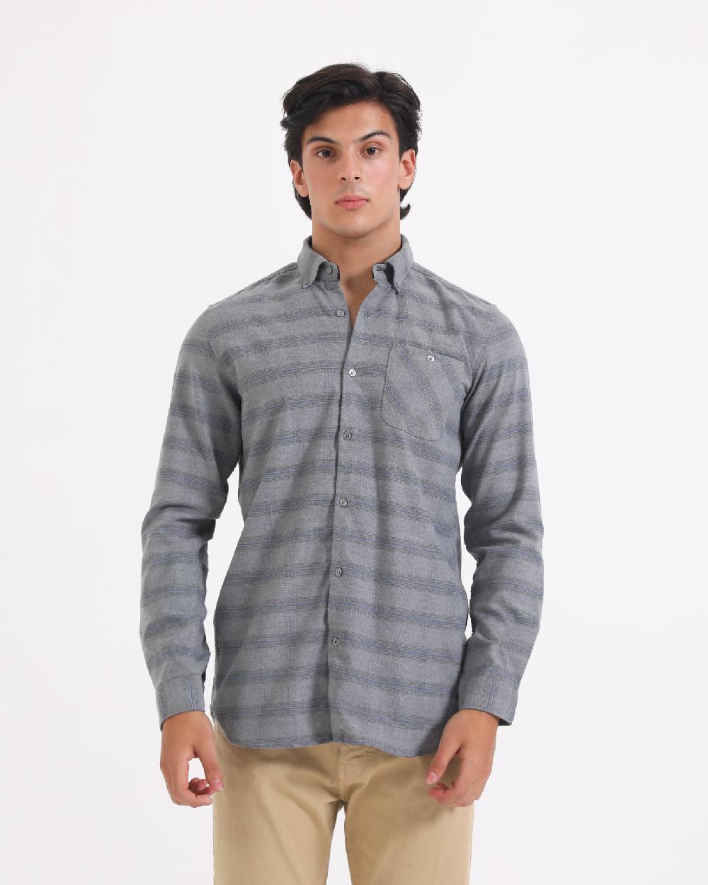 engine Men Casual Shirt MC4087-00S-GRY