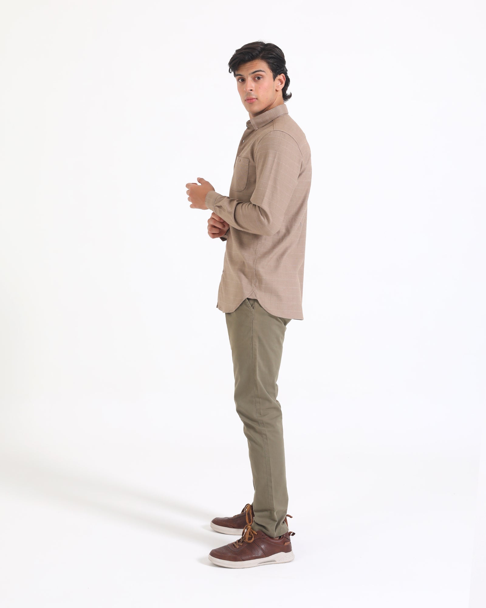Engine Men Casual Shirt MC4087-00S-LBN