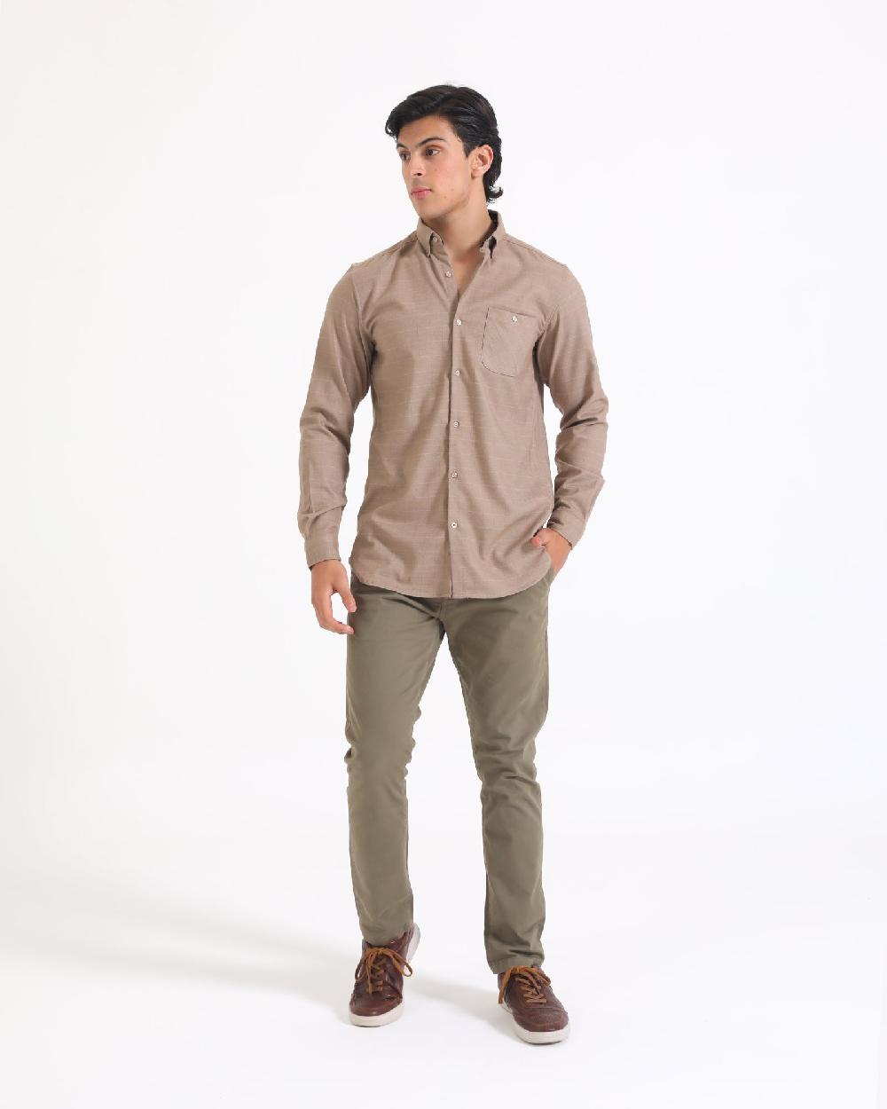 Engine Men Casual Shirt MC4087-00S-LBN
