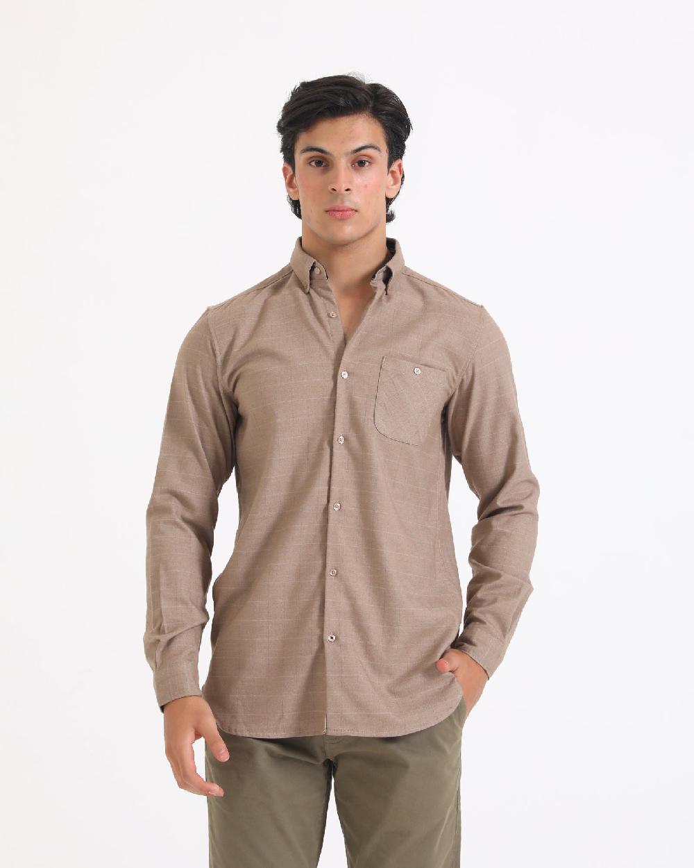engine Men Casual Shirt MC4087-00S-LBN