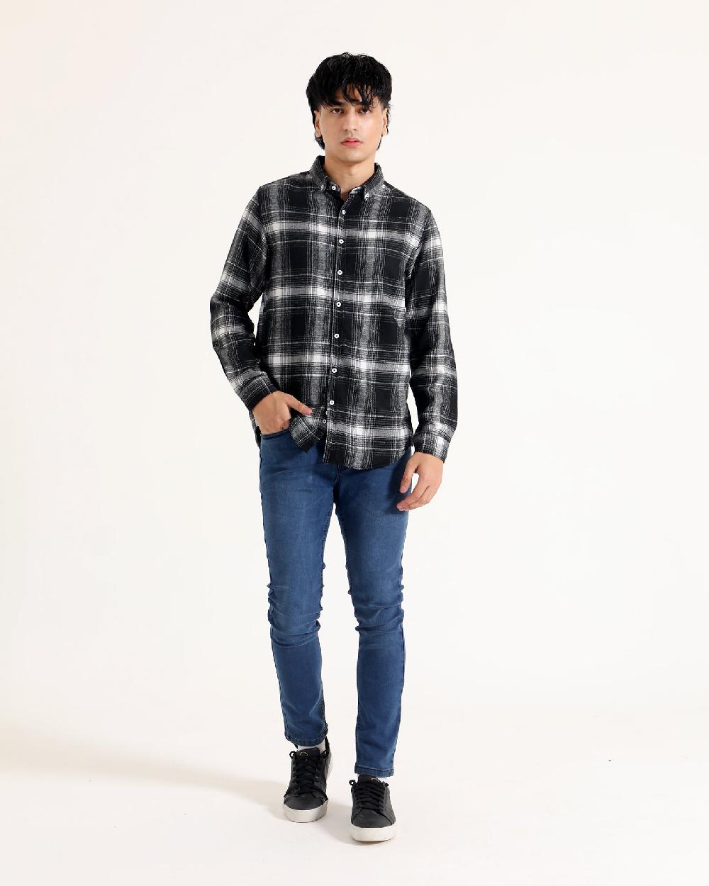Engine Men Casual Shirt MC4091-00S-BLK