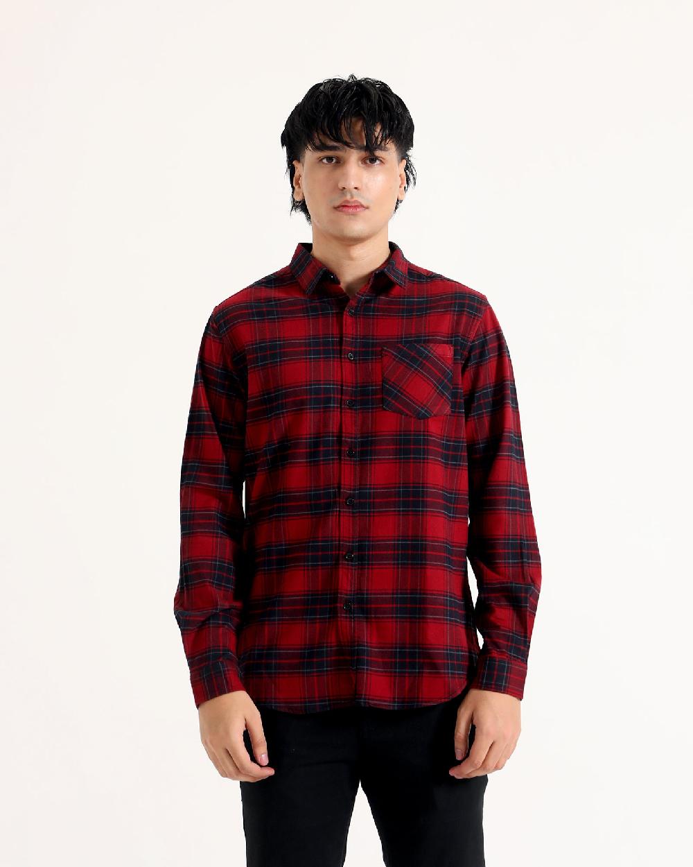 engine Men Casual Shirt MC4092-00S-MRN