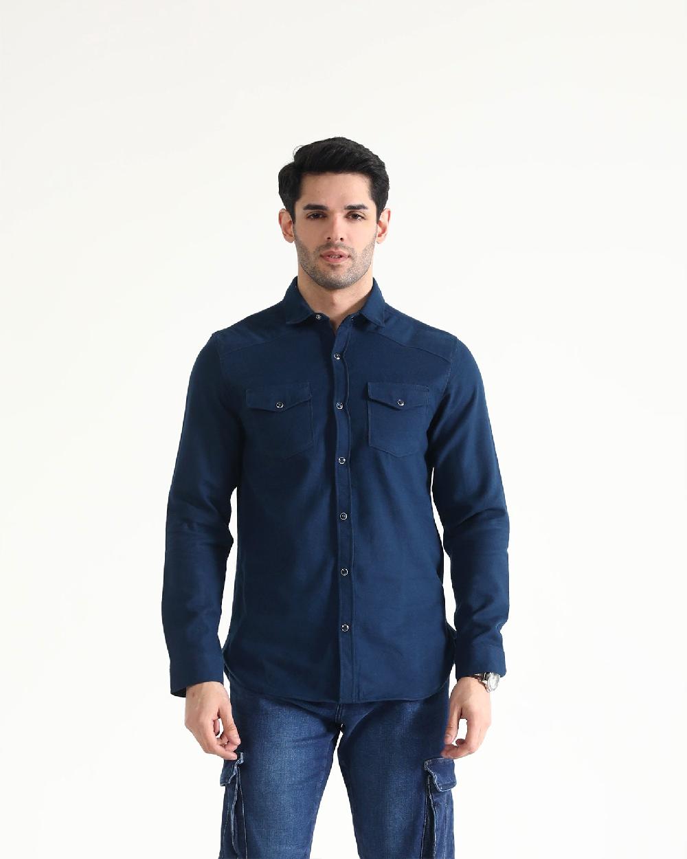 Engine Men Casual Shirt MC4095-00L-NVY