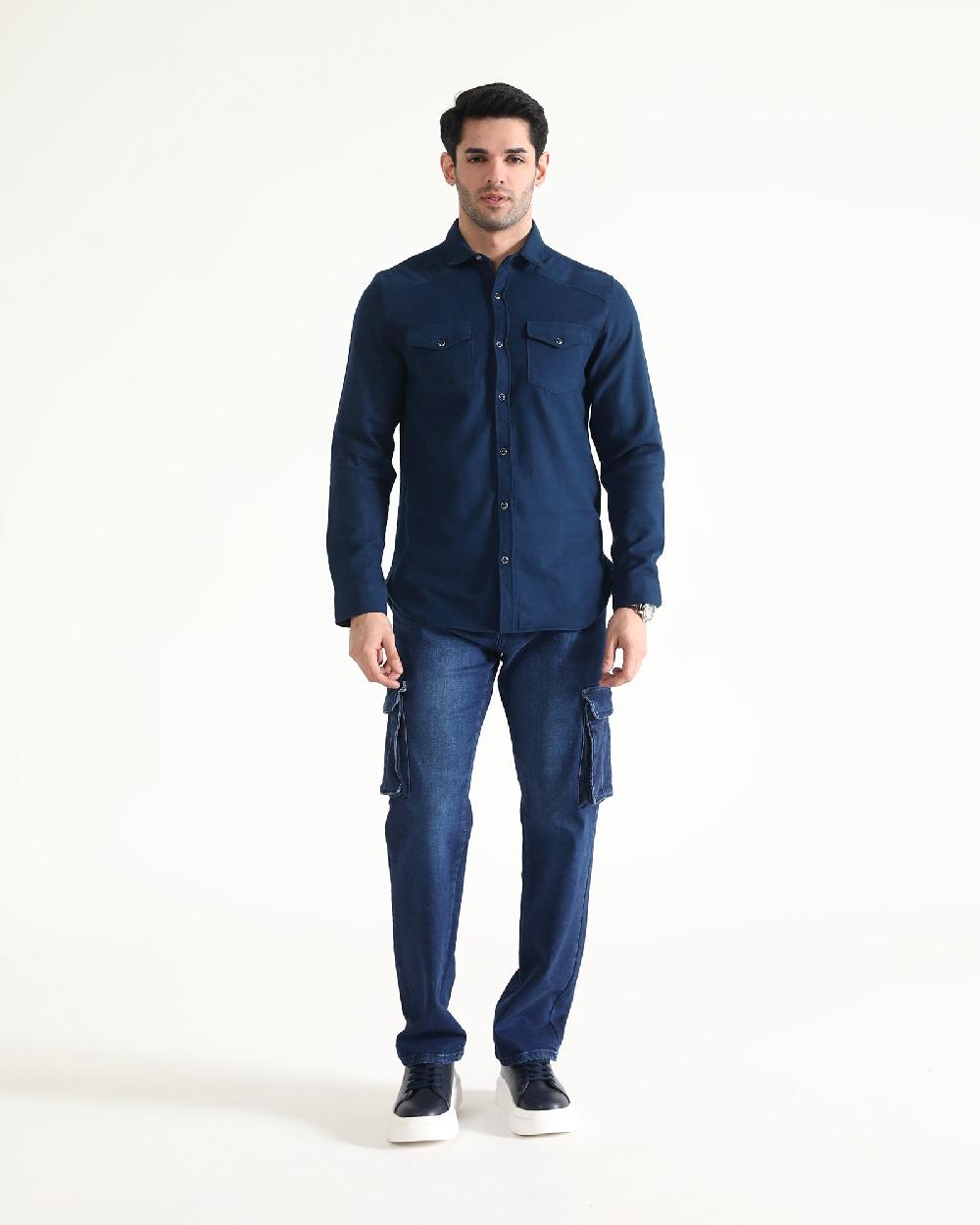 engine Men Casual Shirt MC4095-00L-NVY