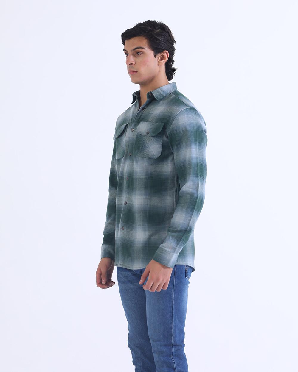 Engine Men Casual Shirt MC4096-00L-GRN