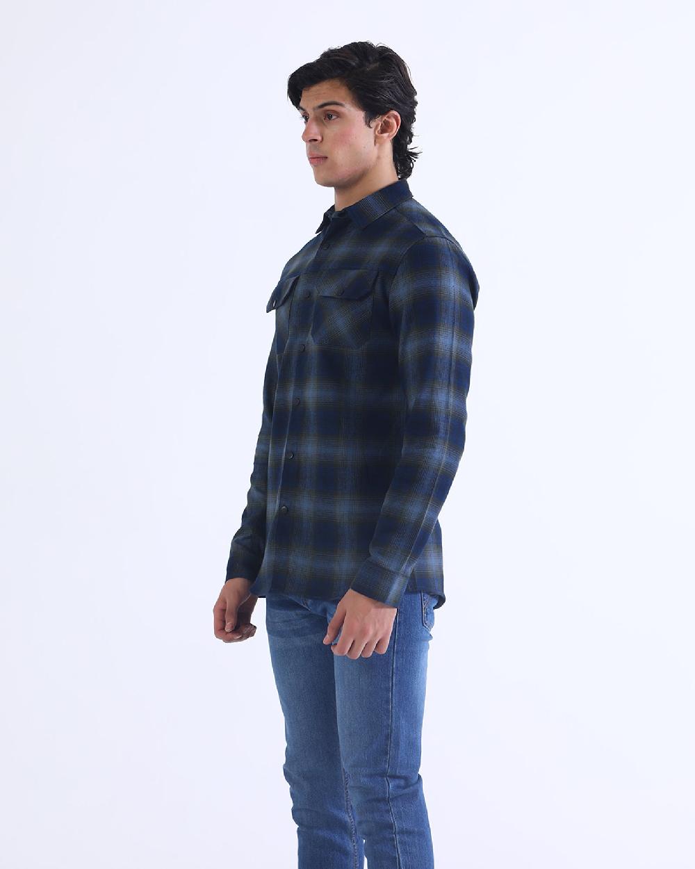 Engine Men Casual Shirt MC4096-00M-NVY