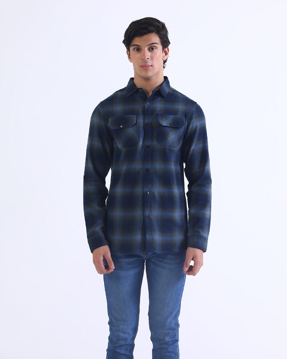 engine Men Casual Shirt MC4096-00M-NVY