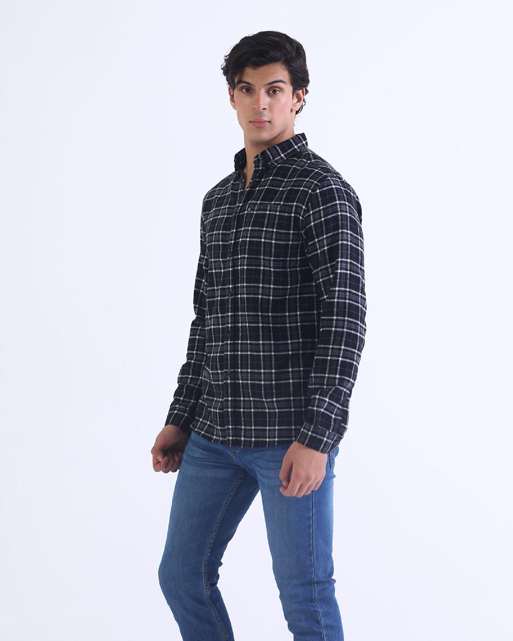 Engine Men Casual Shirt MC4098-00S-BLK