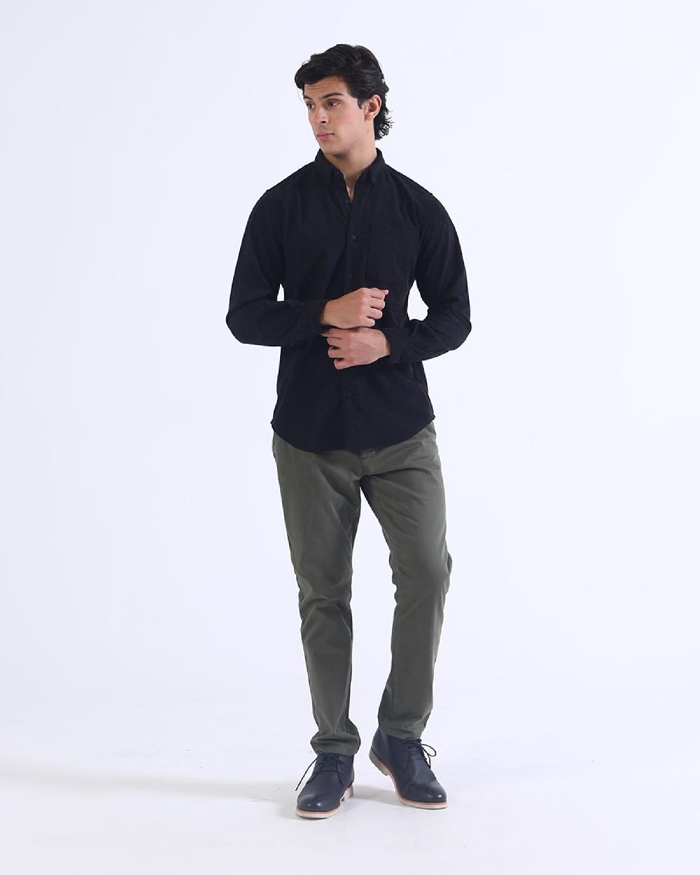 Engine Men Casual Shirt MC4101-00L-BLK