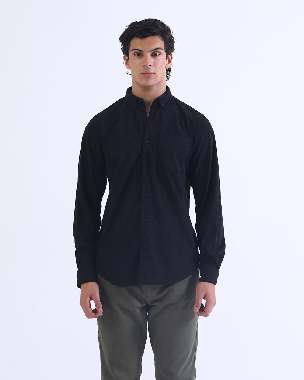engine Men Casual Shirt MC4101-00L-BLK
