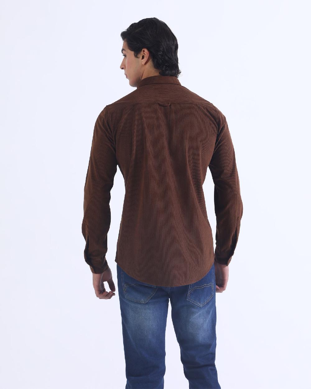 Engine Men Casual Shirt MC4101-00M-BRN