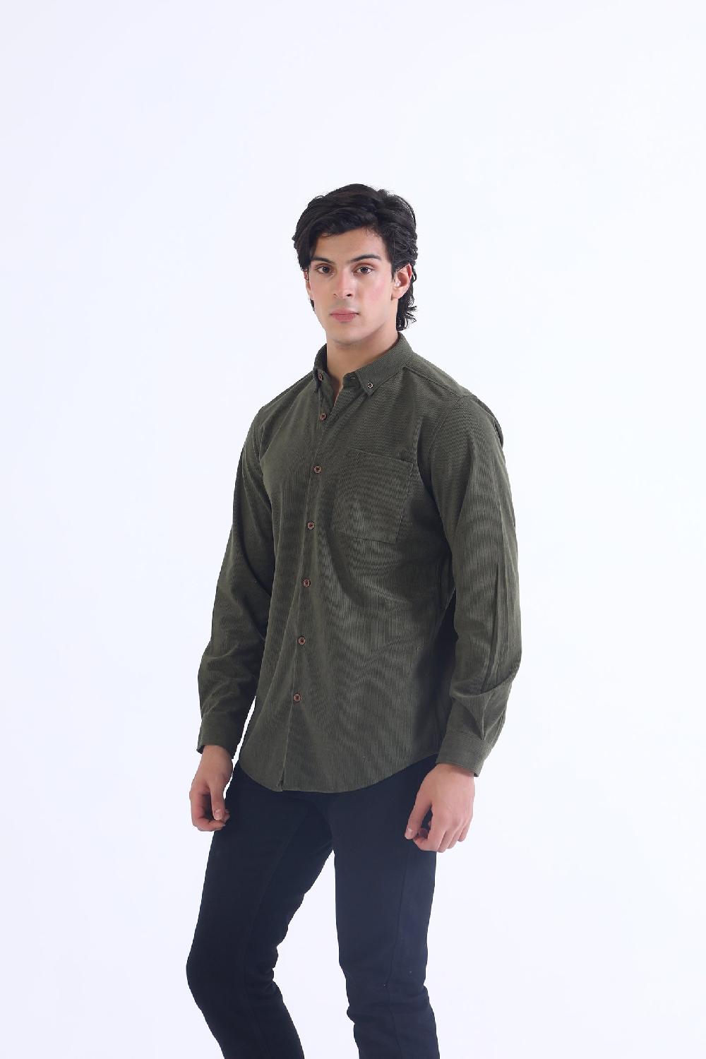 Engine Men Casual Shirt MC4101-00S-OLV