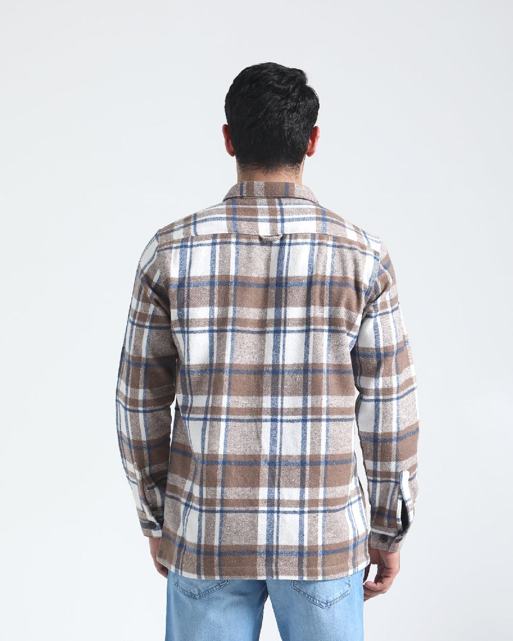 Engine Men Casual Shirt MC4103-00L-BRN