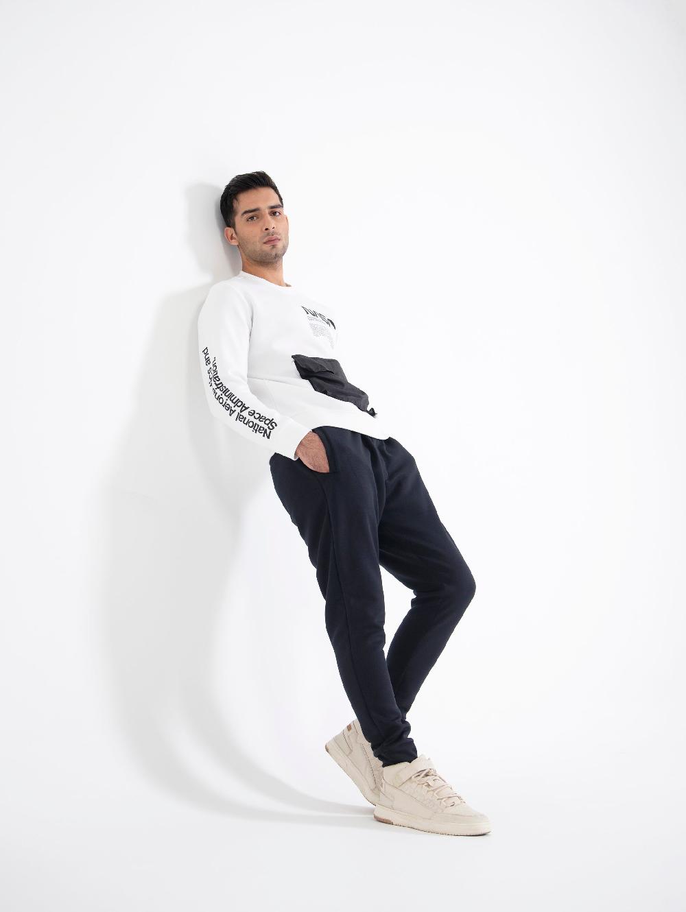 Engine Men Fashion Sweatshirt MT4178-00S-WHT