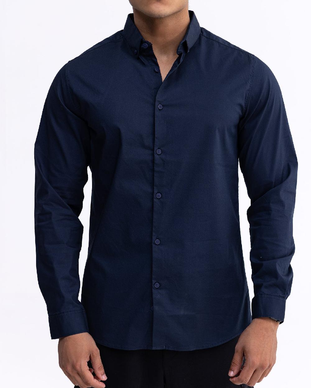 engine Men Flared Casual Shirt MC5002-00M-DNY