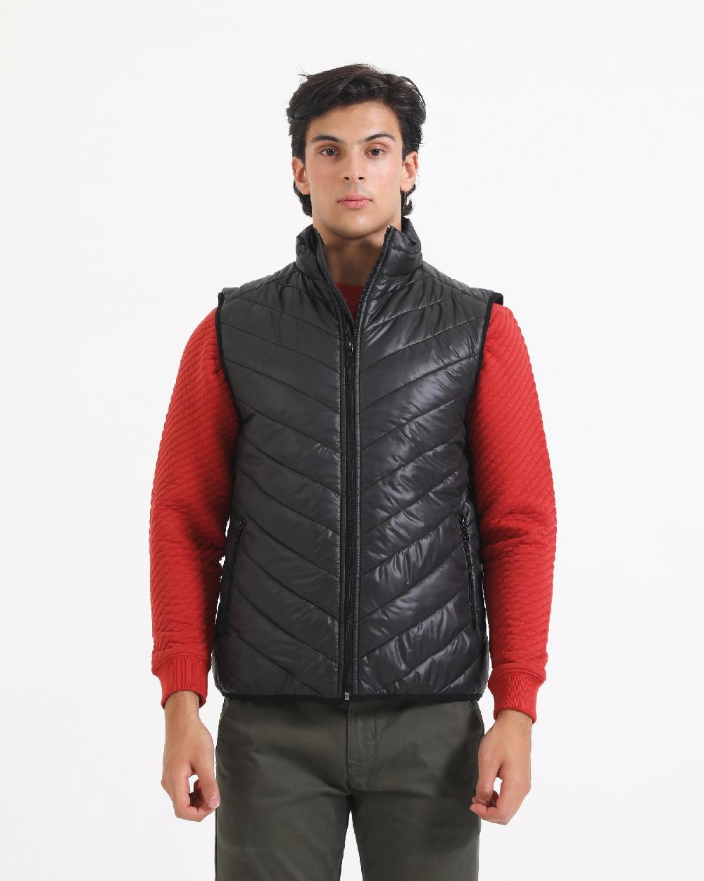 engine Men Gilet Jacket MJ4003-00S-BLK