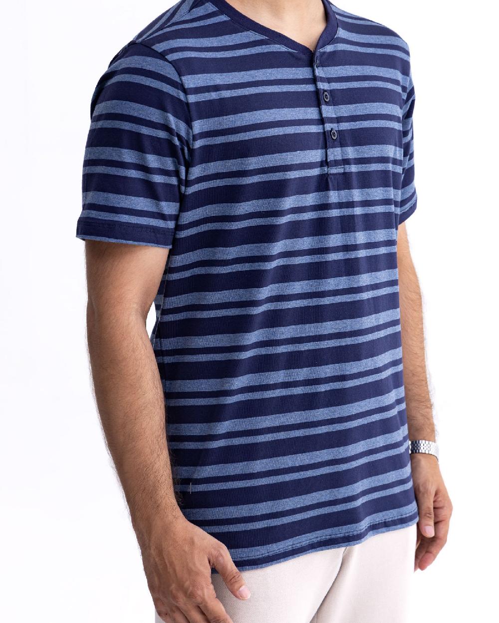 Engine Men Henley FT5101-00L-BLU