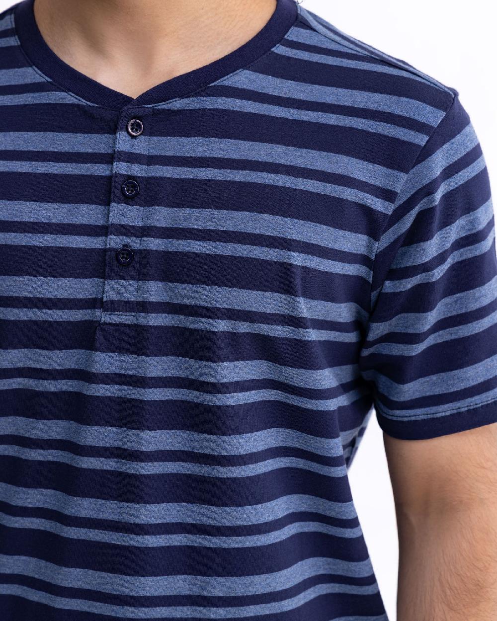 Engine Men Henley FT5101-00L-BLU