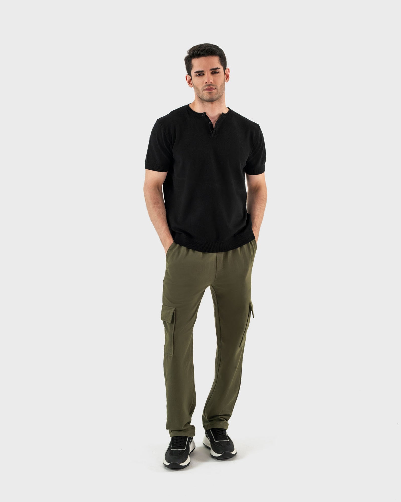 Engine Men Henley MT5168-00L-BLK