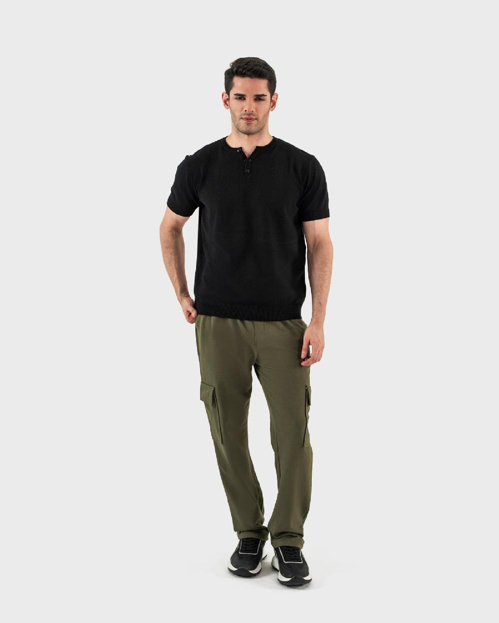 engine Men Henley MT5168-00L-BLK