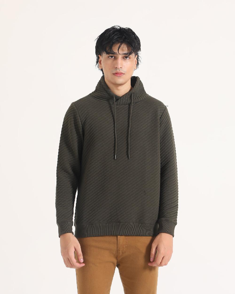 engine Men Mock Neck Sweatshirt MT4192-00S-DOV