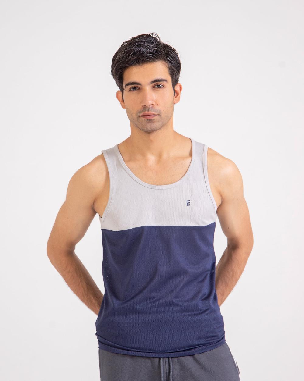 Engine Men Panel Active Wear Vest MT4115-00S-NVY