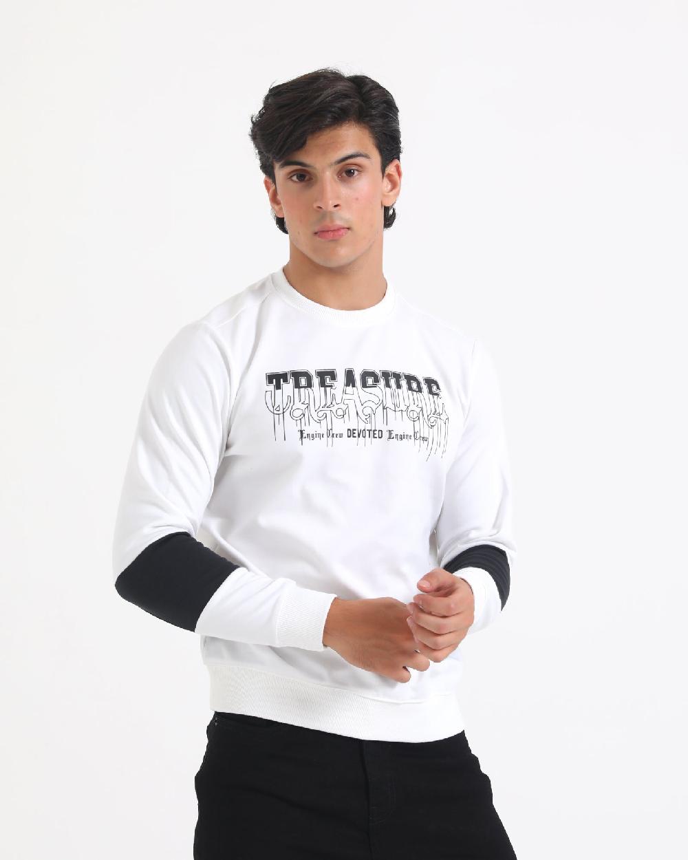 Engine Men Panel Sweatshirt MT4180-0XL-WHT