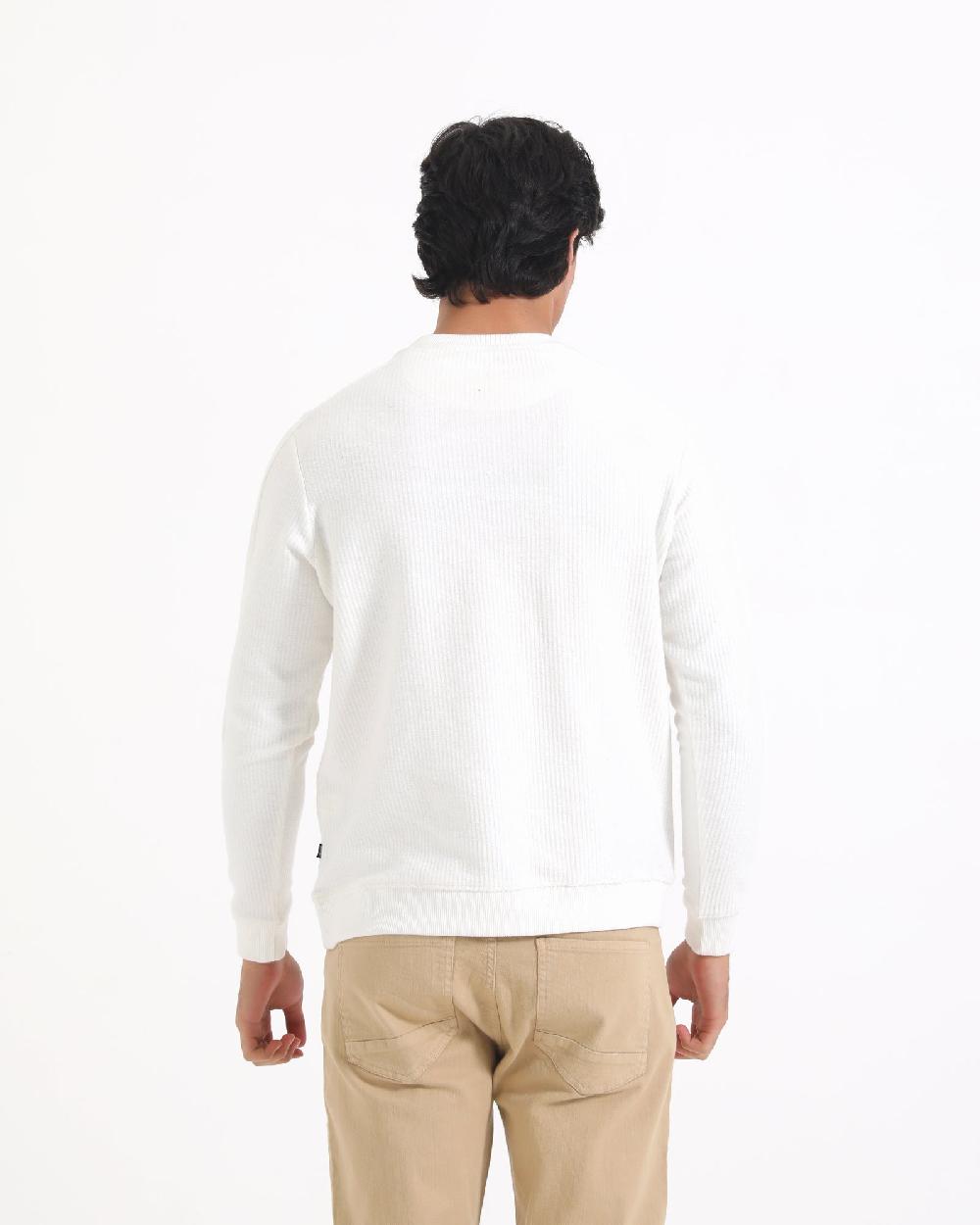 Engine Men Panel Sweatshirt MT4182-00S-WHT