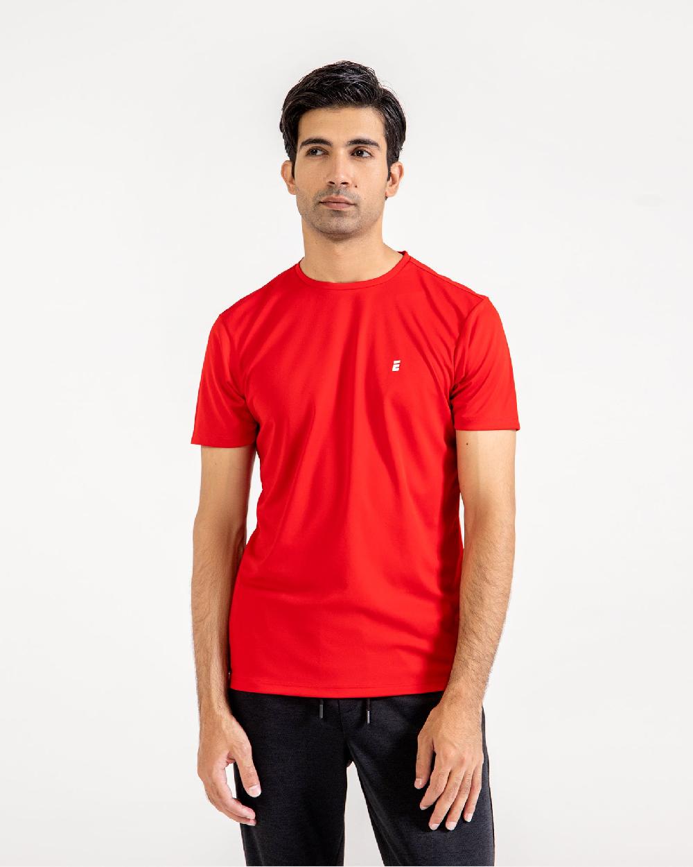 Engine Men Plain Active Wear Tee MT4114-00S-RED