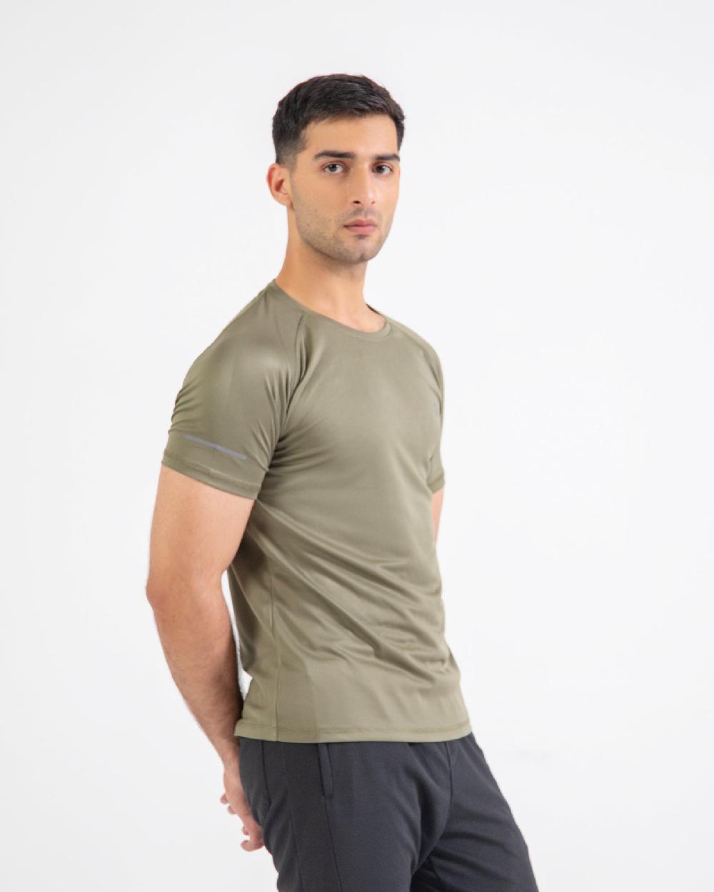 Engine Men Plain Active Wear Tee MT4132-00S-OLV